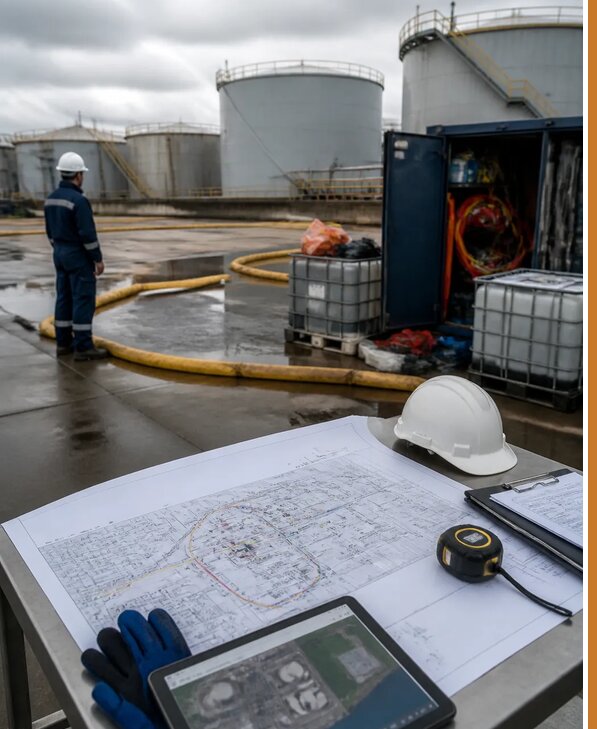 Разработка плана ликвидации разливов нефти в Азнакаеве